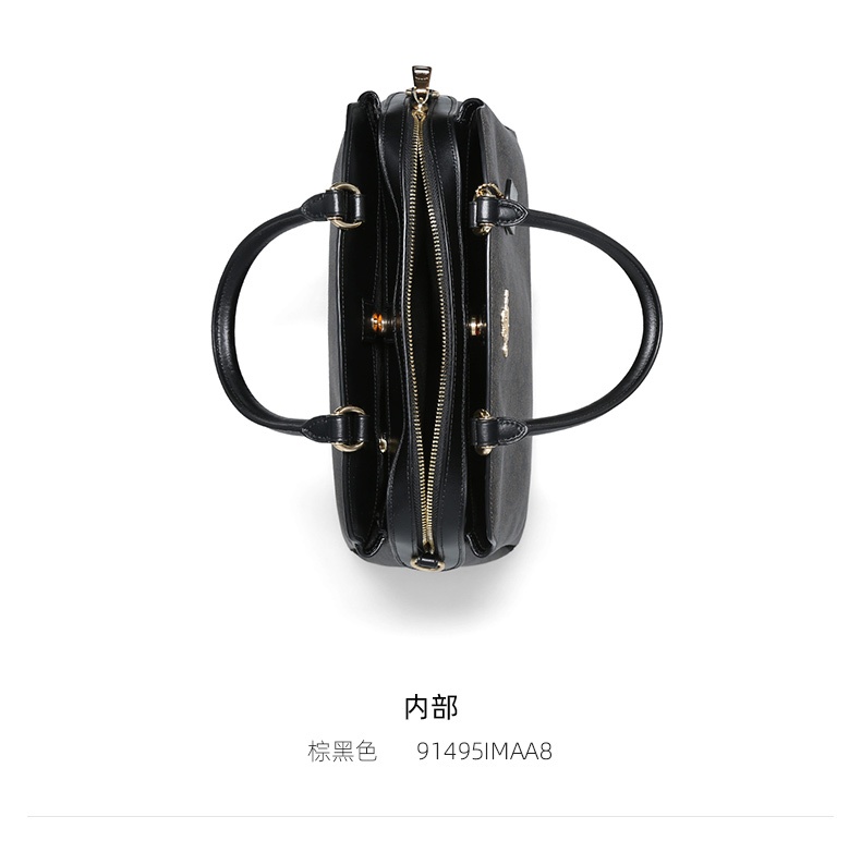 商品[国内直发] Coach|Coach 奥莱款大号女士PVC配皮单肩手提戴妃包 91495IMAA8,价格¥1837,第5张图片详细描述