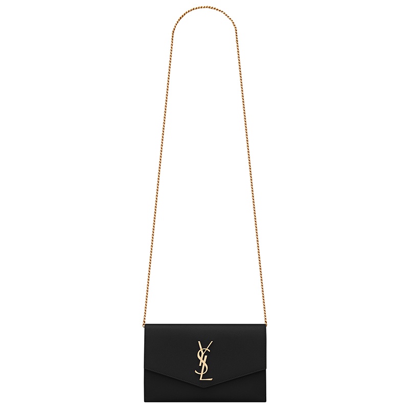 商品Yves Saint Laurent|SAINT LAURENT PARIS/圣罗兰 早春新款UPTOWN系列 迷你粒面小牛皮 翻盖金扣链条单肩包,价格¥9973,第3张图片详细描述