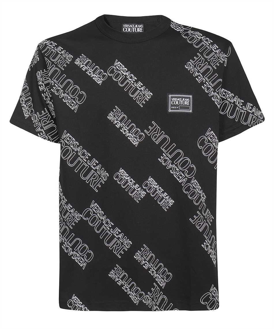 商品[国内直发] Versace|VERSACE JEANS 男士黑色棉质半袖T恤 72GAH6R3-JS043-899,价格¥447,第1张图片详细描述