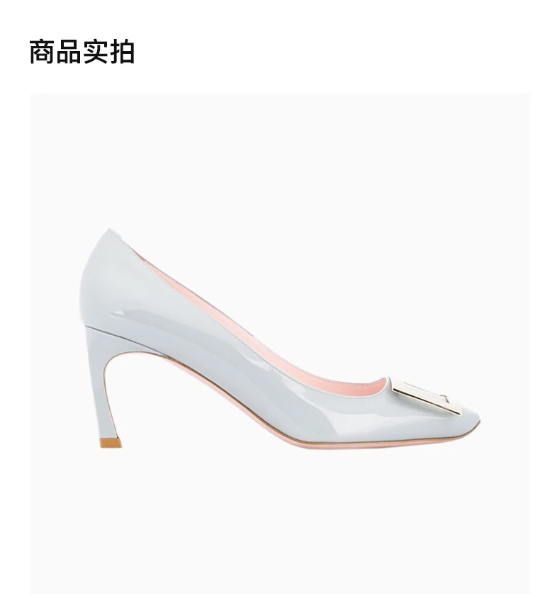 商品Roger Vivier|ROGER VIVIER 女士浅蓝色牛皮高跟鞋 RVW40015280-D1P-U007,价格¥3984,第4张图片详细描述