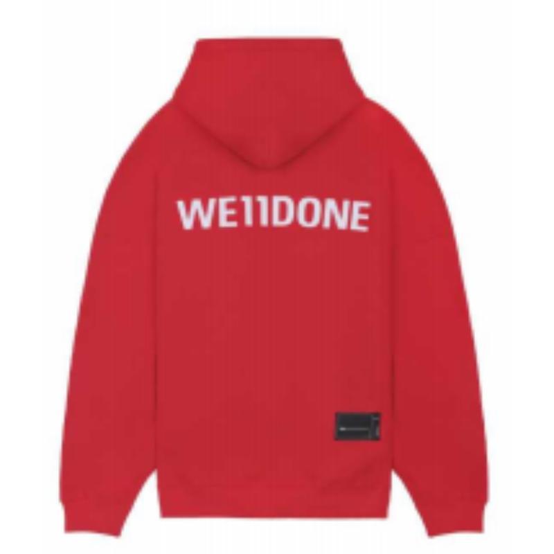 商品We11done|WE11DONE 男女同款红色连帽卫衣 WD-SS5-19-115-U-RD 【韩国产地商品,大陆地区收货约30-40天】,价格¥1678,第3张图片详细描述