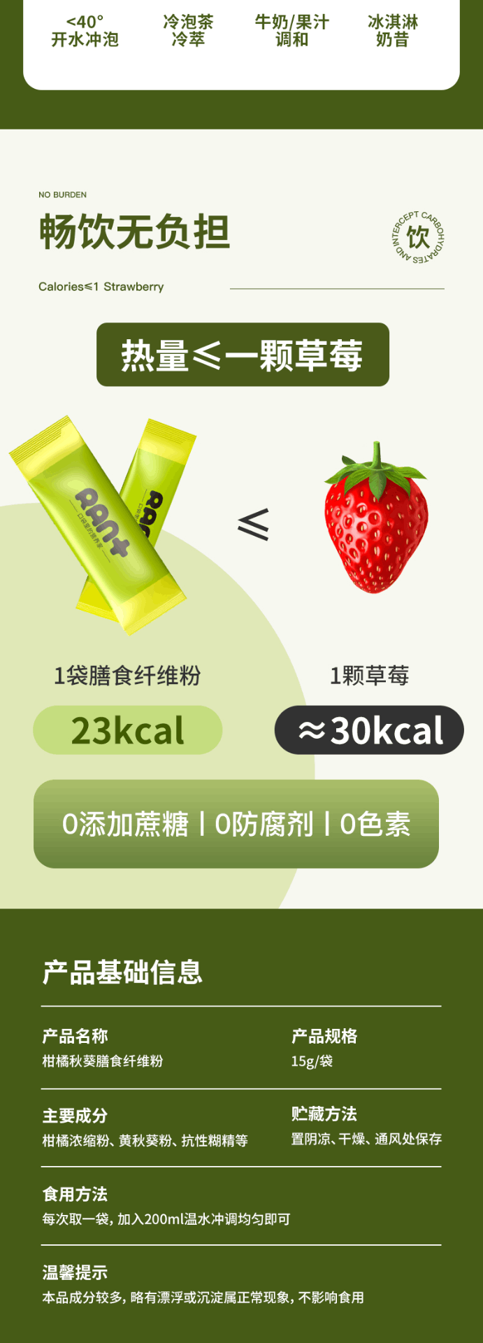 商品Ran+|【国内直发】RAN+白芸豆膳食纤维素粉片饭前油糖餐前阻隔抗酵素脂肪15g*15袋,价格�¥110,第6张图片详细描述