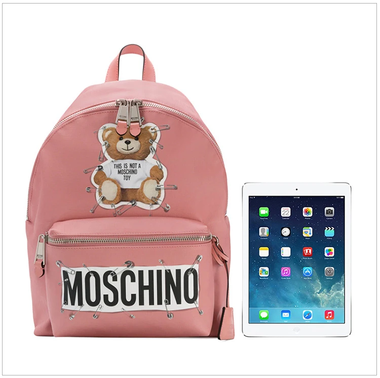 商品[国内直发] Moschino|Moschino 莫斯奇诺 女士大号泰迪熊背包  7A7632-8210-1147,价格¥3041,第3张图片详细描述