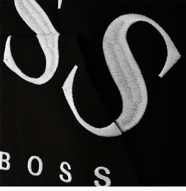商品Hugo Boss|Hugo Boss 雨果博斯 男士黑色棉质经典logo套头运动衫连帽卫衣 SLY-50413135-001,价格¥1427,第9张图片详细描述