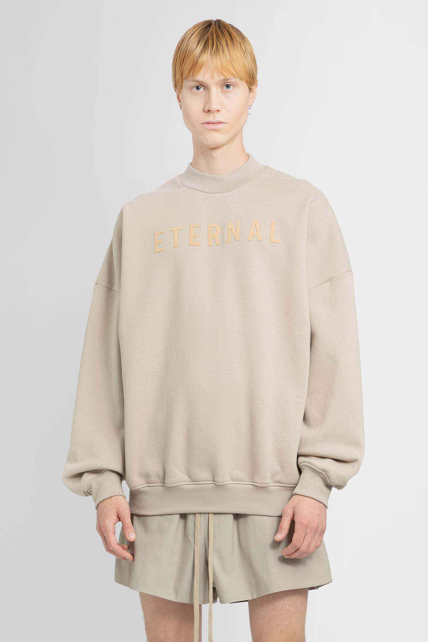 商品Fear of god|FEAR OF GOD 浅棕色男士卫衣/帽衫 FGE50003AFLC-252,价格¥3043,第1张图片详细描述