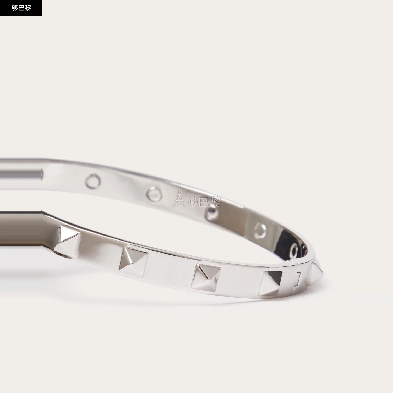 商品Valentino|【预售】 华伦天奴 25春夏 男士 手链 BRACELET RIGIDE ROCKSTUD EN MÉTAL 4Y2J0P56MET_172 ,价格¥4246,第4张图片详细描述