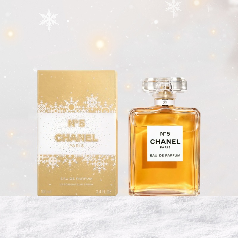 商品Chanel|香奈儿五号香水(经典) 节日限定礼盒装EDP女士浓香水 100ml 醛香花香调,价格¥1591,第4张图片详细描述