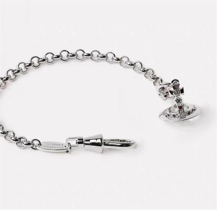 商品Vivienne Westwood|Vivienne Westwood西太后立体土星手链银色女款8050889136330  七夕情人节礼物,价格¥1322,第5张图片详细描述