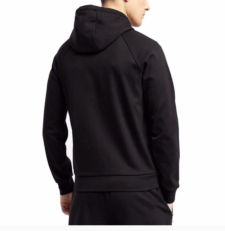 商品Emporio Armani|EMPORIO ARMANI 男士黑色徽标拉链夹克 3G1M91-1JSQZ-0999,价格¥1615,第8张图片详细描述