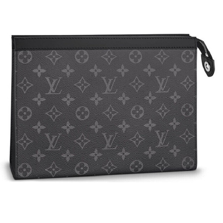 商品Louis Vuitton|Louis Vuitton 路易威登 男士POCHETTE VOYAGE 中号黑色老花手拿包 M61692,价格¥8411,第3张图片详细描述