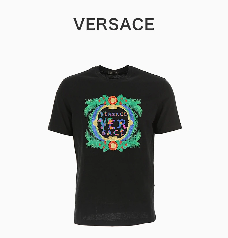 商品Versace|VERSACE 黑色男士T恤 A79242-A224620-A008,价格¥2888,第7张图片详细描述