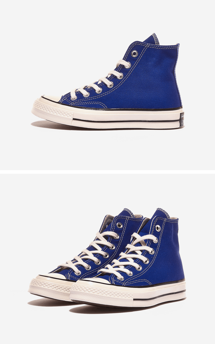 商品Converse|【Brilliant|包邮包税】匡威 CHUCK 70 HI  运动鞋 帆布鞋  168509C RUSH BLUE/EGRET/BLACK,价格¥570,第3张图片详细描述