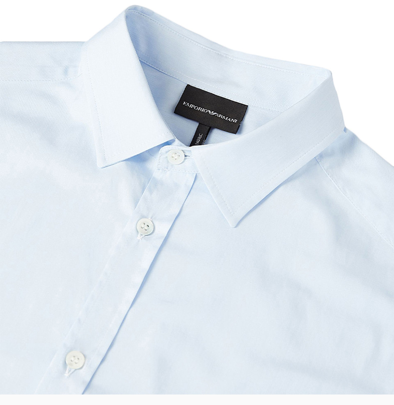 商品Emporio Armani|EMPORIO ARMANI 男士衬衫蓝色 8N1C75-1V04Z-0785,价格¥902,第9张图片详细描述