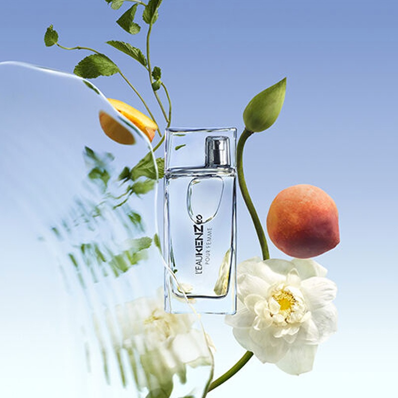 商品Kenzo|KENZO高田贤三 纯净之水女士香水 EDT淡香水30-50-100ml 水生花香调,价格¥328,第3张图片详细描述