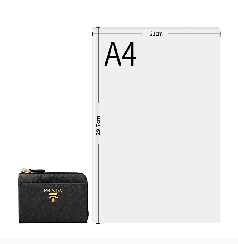 商品Prada|PRADA 黑色女士钥匙包 1PP122-QWA-F0002,价格¥3467,第4张图片详细描述