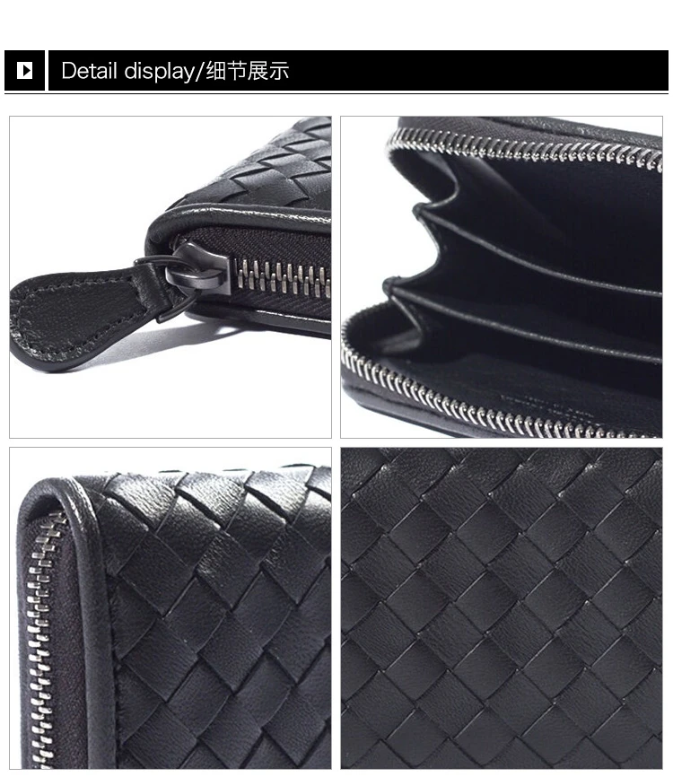 商品[国内直发] Bottega Veneta|BOTTEGA VENETA 黑色男士零钱包 114075-V001N-1000,价格¥2609,第9张图片详细描述