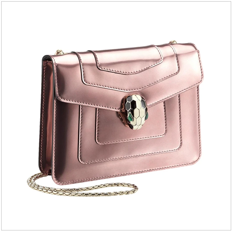 商品[国内直发] BVLGARI|BVLGARI 宝格丽 女士亮粉色小牛皮单肩包斜挎包 284800,价格¥15254,第5张图片详细描述
