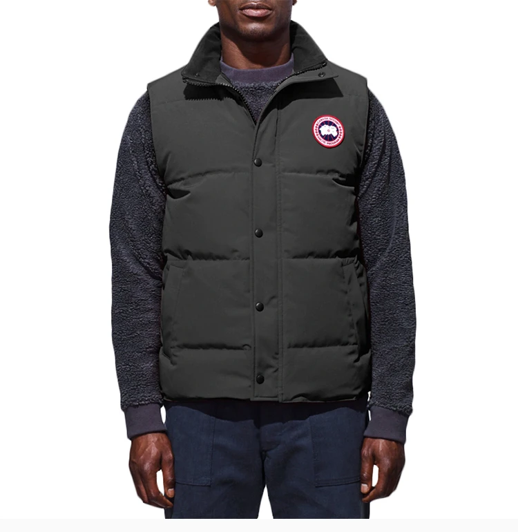 商品[国内直发] Canada Goose|Canada Goose 加拿大鹅 石墨色男士羽绒马甲 4151M-Graphite,价格¥5561,第5张图片详细描述