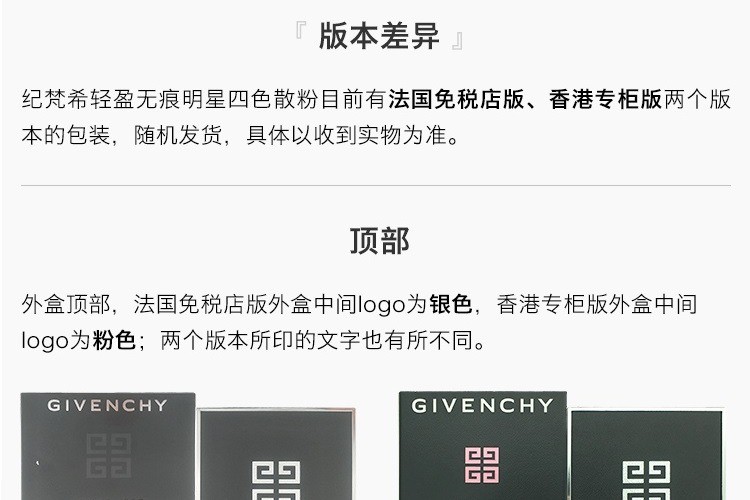 商品Givenchy|GIVENCHY/纪梵希 四宫格蜜粉3号色 12g,价格¥436,第15张图片详细描述