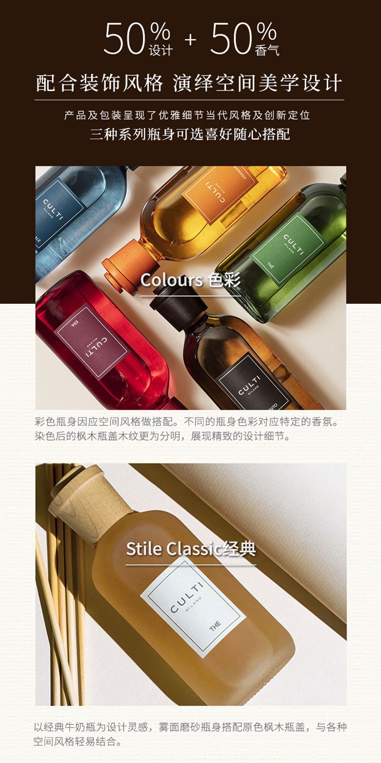 商品Culti|库俐缇 室内藤条香薰摆件牛奶瓶STILE系列 250ml-500ml,价格¥411,第17张图片详细描述