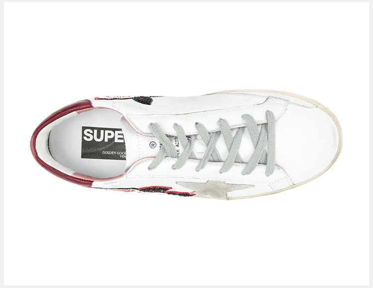 商品[国内直发] Golden Goose|GOLDEN GOOSE DELUXE BRAND 白色女士�运动鞋 G32WS590-G41,价格¥3644,第7张图片详细描述