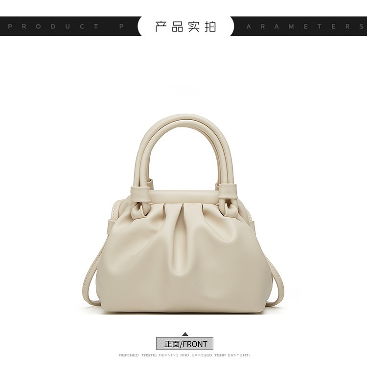 商品[国内直发] GLENVINTEN|格岚云顿云朵包女包褶皱手提云朵包2022夏日新品时尚简约百搭单肩斜跨夹子包,价格¥155,第6张图片详细描述