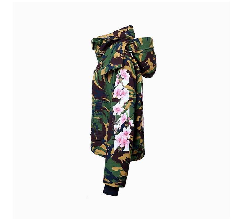 商品[国内直发] Off-White|OFF WHITE 迷彩女士棉服 OWEA033E1736202-9988,价格¥4832,第6张图片详细描述