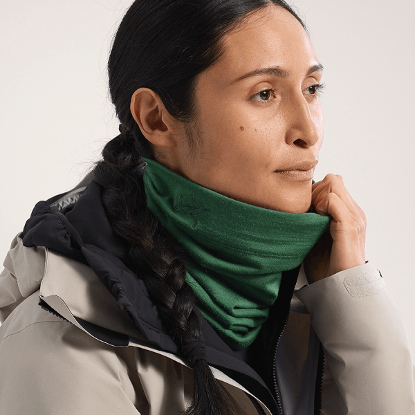 商品Arc'teryx|【Brilliant|包邮包税】RHO LIGHTWEIGHT WOOL NECK GAITER [FW24] 原色轻质羊毛领圈 围脖 AEOFUX5820,价格¥473,第6张图片详细描述
