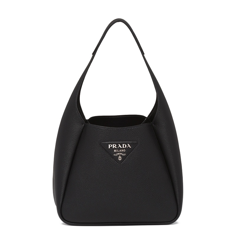 商品Prada|PRADA/普拉达 经典款 女士黑色皮革饰有三角徽标单肩斜挎包1BC127_2DKV_F0002_V_OOM,价格¥20292,第6张图片详细描述