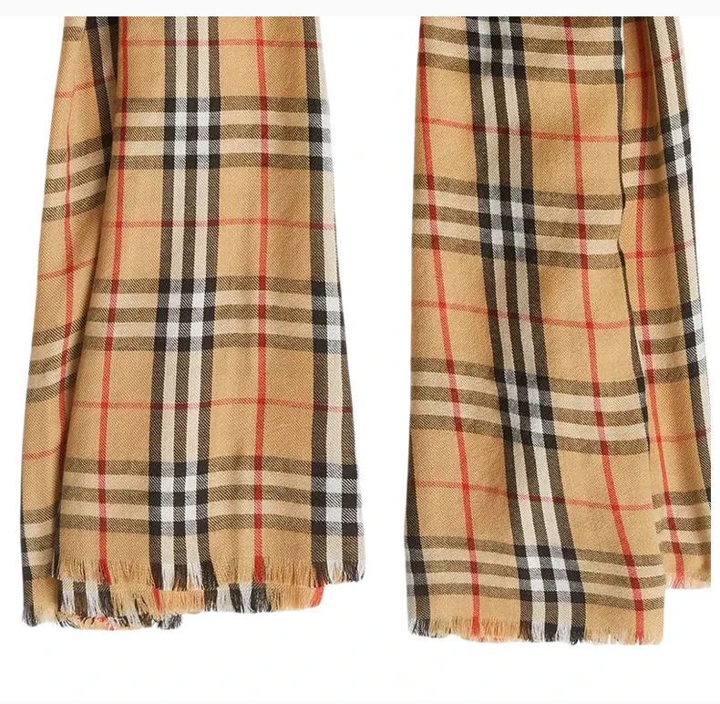 商品Burberry|BURBERRY 浅棕色女士围巾 4076807,价格¥4526,第5张图片详细描述