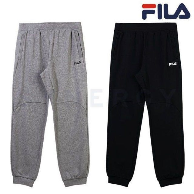 商品Fila|【享贝家】FILA男士Damboru训练慢跑裤运动裤黑色/灰色FS2FPD3205M（特价活动款）,价格¥240,第2张图片详细描述