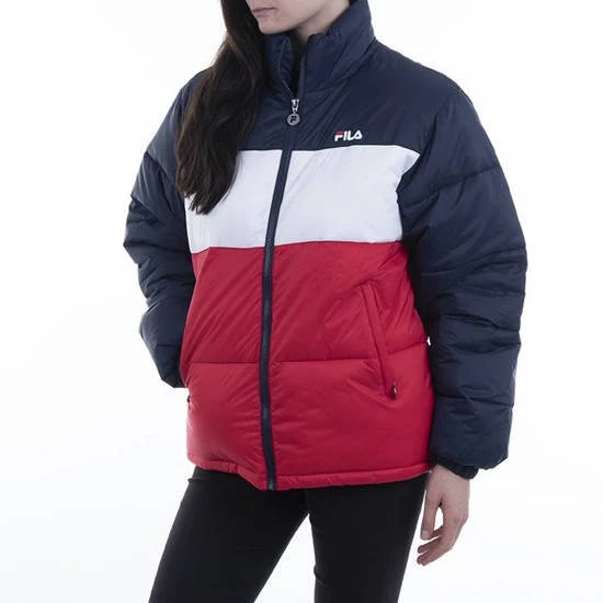 商品[国内直发] Fila|FILA 拼色女士棉服 688379-G06,价格¥633,第1张图片详细描述