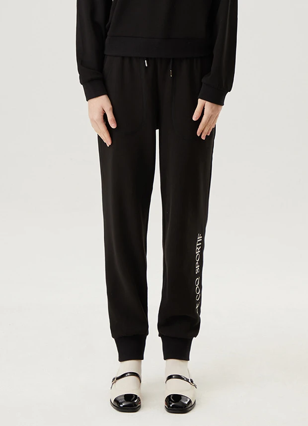 商品【预售商品15天发货】 LE COQ SPORTIF|女性双层紧身运动休闲裤时尚运动 QP122OFP12-BLK0,价格¥344,第27张图片详细描述