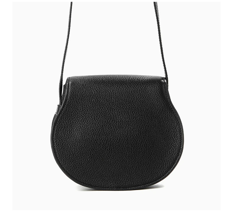 商品Chloé|CHLOE' 女士黑色迷你皮革马鞍包 C21AS680-F01-001,价格¥5964,第6张图片详细描述