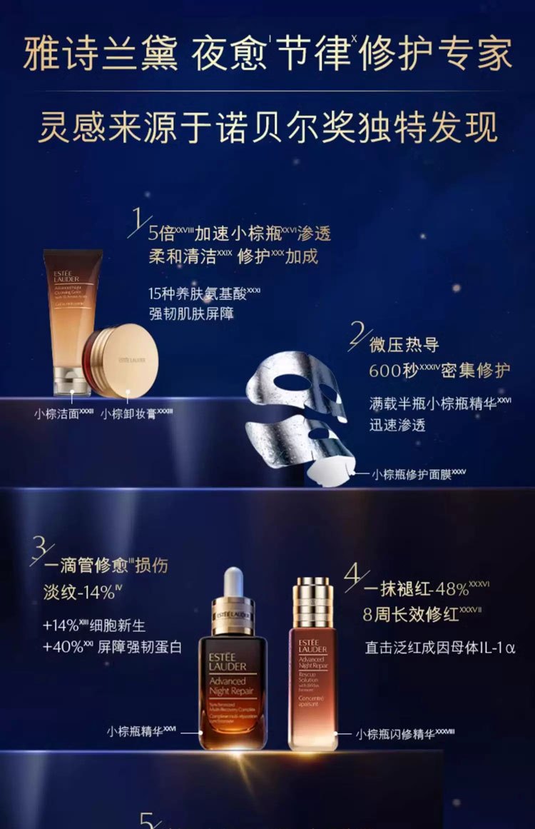 商品Estée Lauder|Estee Lauder雅诗兰黛（第七代）面部小棕瓶精华液100ml【香港直邮】Estee Lauder Advanced Night Repair Synchronized Multi-Recovery Complex 100ml,价格¥477,第16张图片详细描述