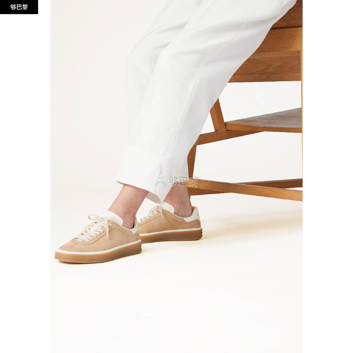 商品Loro Piana|【预售】 25春夏 女士 休闲运动鞋 Tennis Walk 女士德训运动鞋 FAO1547_D0EE ,价格¥8373,第3张图片详细描述