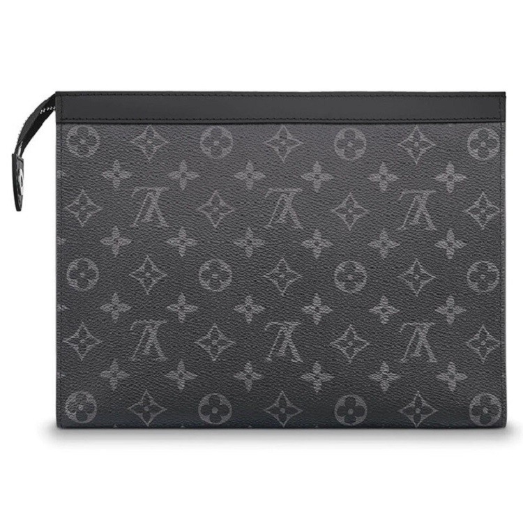 商品Louis Vuitton|Louis Vuitton 路易威登 男士POCHETTE VOYAGE 中号黑色老花手拿包 M61692,价格¥8411,第4张图片详细描述