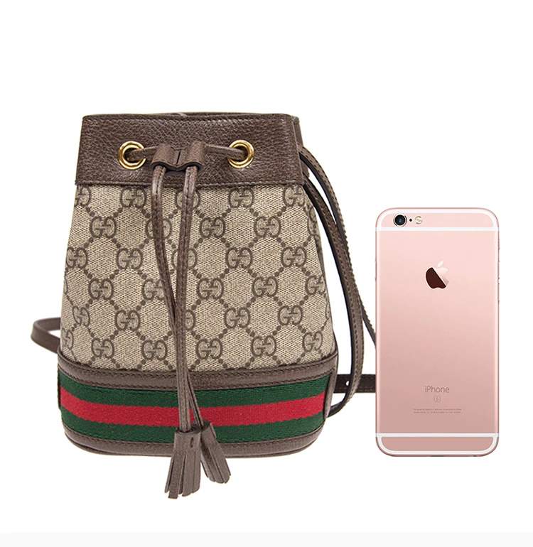 商品[国内直发] Gucci|GUCCI 拼色女士双肩包 550620-96I3B-8745,价格¥11800,第3张图片详细描述