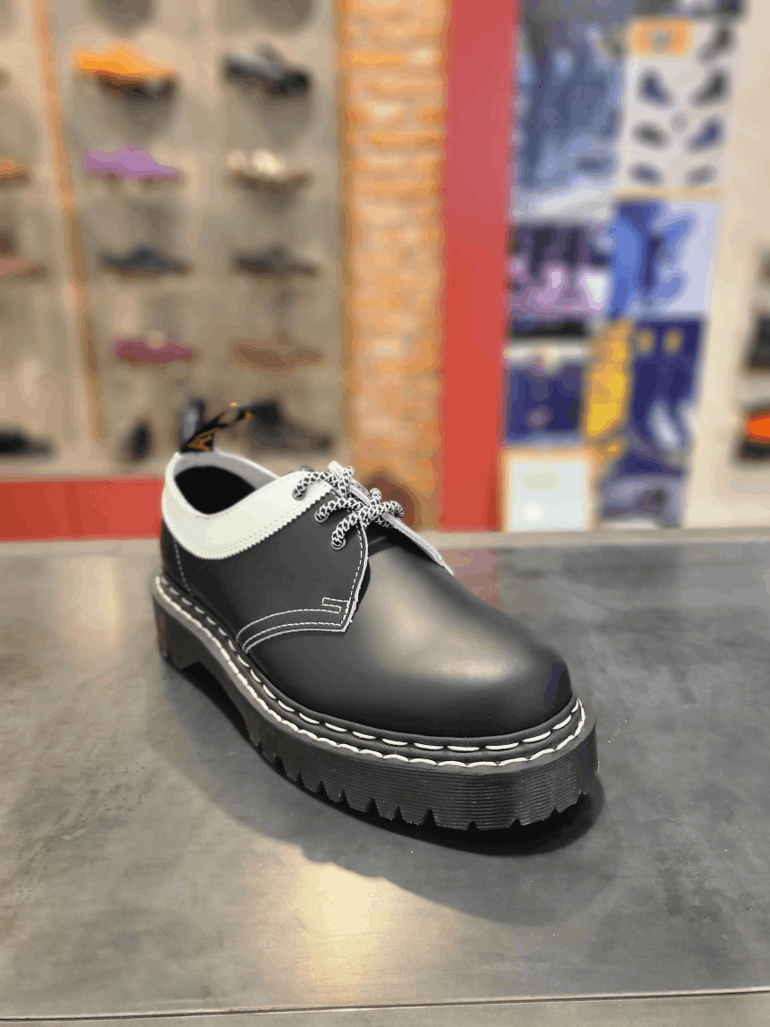 商品Dr. Martens|【Brilliant|包邮包税】马汀博士 马丁靴 1461 Bex DS Black With White Edge Smooth Slice & White Smooth 27329009,价格¥1125,第2张图片详细描述