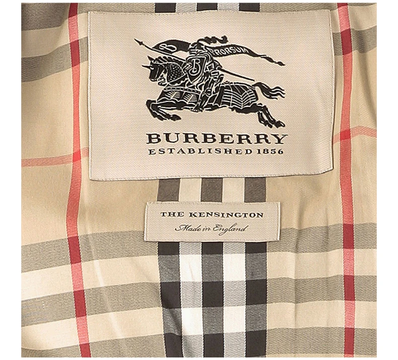 商品[国内直�发] Burberry|BURBERRY 黑色女士风衣 3900548,价格¥10675,第8张图片详细描述