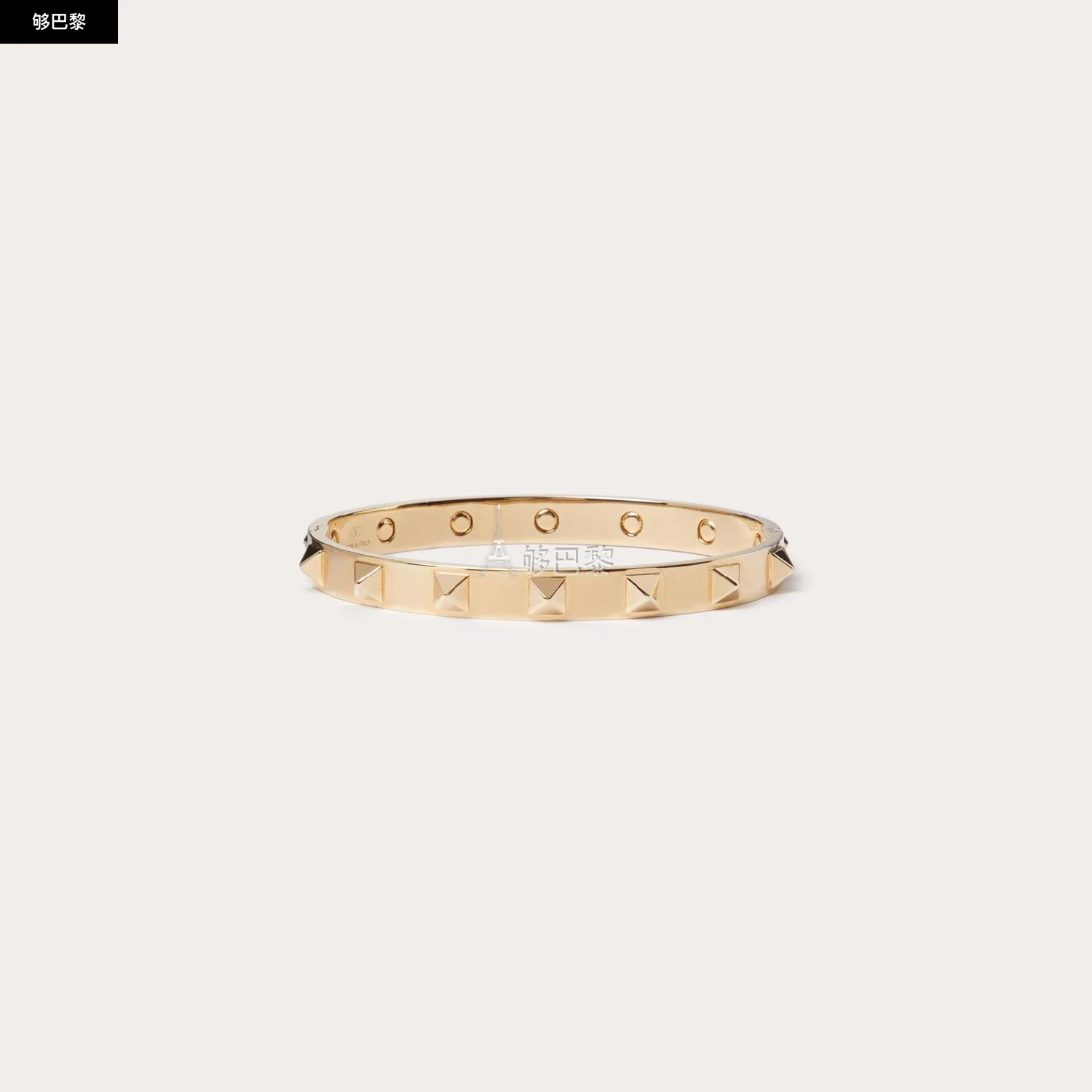 商品Valentino|【预售】 华伦天奴 25春夏 男士 手链 BRACELET RIGIDE ROCKSTUD EN MÉTAL 4Y2J0P56MET_CS4 ,价格¥4246,第3张图片详细描述
