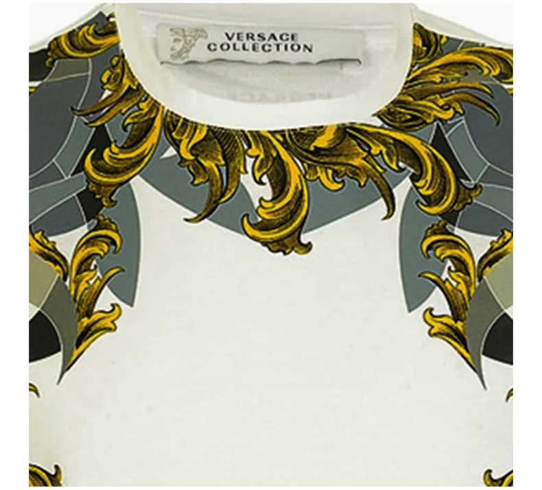 商品[国内直发] Versace|VERSACE COLLECTION 男士白色T恤 V800648-VJ00188-V7001,价格¥1139,第7张图片详细描述