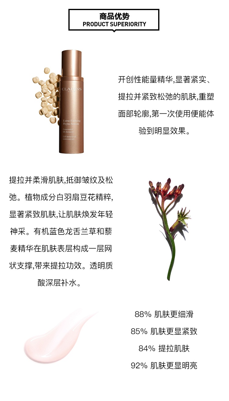 商品Clarins|Clarins娇韵诗焕颜弹力精华50ML ,价格¥593,第3张图片详细描述