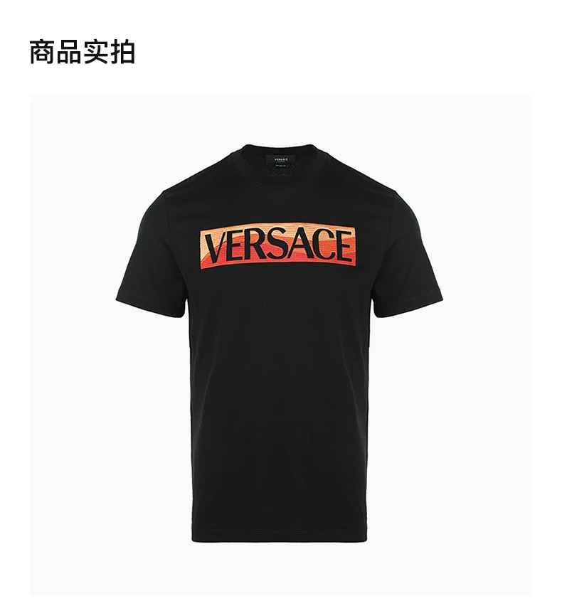 商品Versace|VERSACE 男黑色短袖T恤 10039151-A027871-B000,价格¥2903,第4张图片详细描述