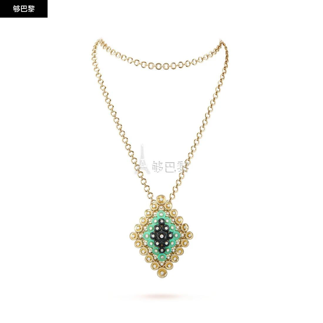 商品Van Cleef & Arpels|包邮包税【预售7天发货】 VCA梵克雅宝 23秋冬 女士 吊坠 Bouton d'or吊坠项链及可拆式胸针 VCARO9MU00,价格¥398477,第3张图片详细描述