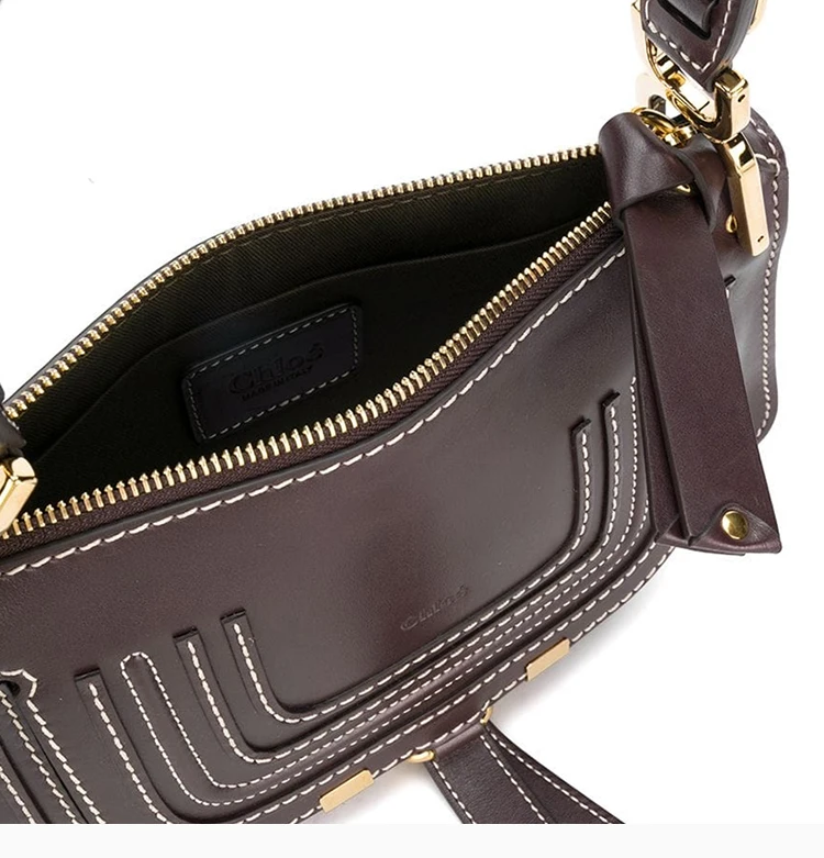商品[国内直发] Chloé|Chloe' 蔻依 深紫色女士单肩包 C19AS148-A37-079,价格¥8462,第9张图片详细描述