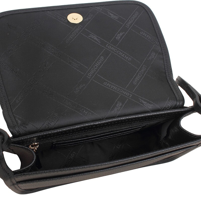 商品[国内直发] Longchamp|珑骧斜挎包LONGCHAMP 奢侈品 女士Le Foulonne系列牛皮单肩斜挎包黑色小号 10133 021 001,价格¥1766,第13张图片详细描述