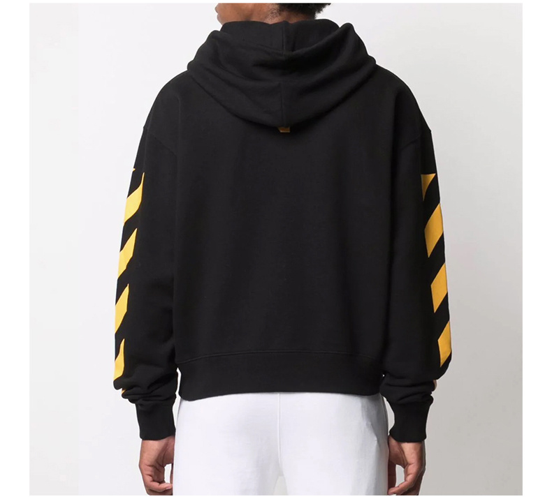 商品Off-White|OFF WHITE 男士黑色油画印花连帽卫衣 OMBB037F21FLE011-1084,价格¥2735,第8张图片详细描述