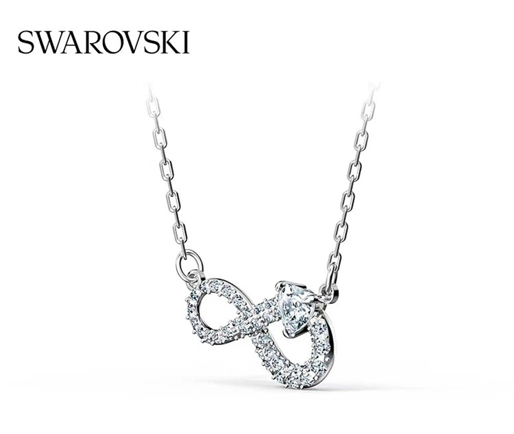 商品Swarovski|SWAROVSKI 施华洛世奇 项链 镀白金色 5520576  送女友 ,价格¥525,第3张图片详细描述