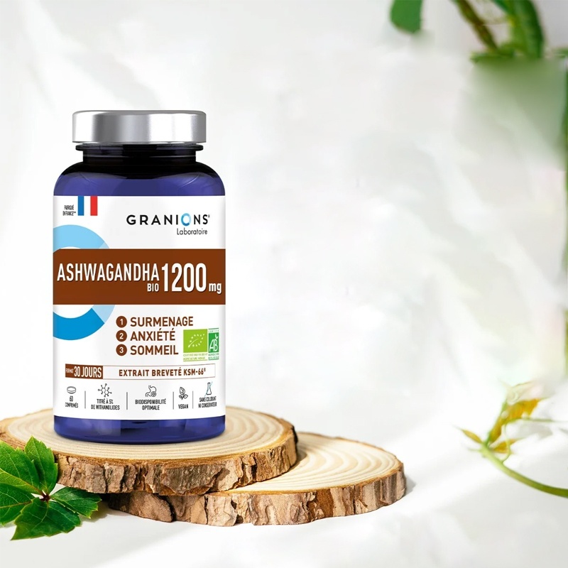 商品Granions|格兰宁有机南非醉茄胶囊 60片 减少焦虑疲劳促进睡眠,价格¥271,第3张图片详细描述